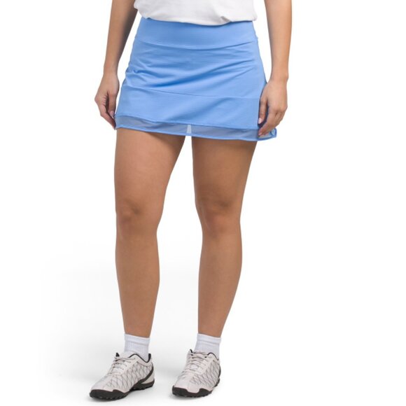 G LIFESTYLE Peri Blue Upf 50 Mesh Block Skort - Picture 1 of 2
